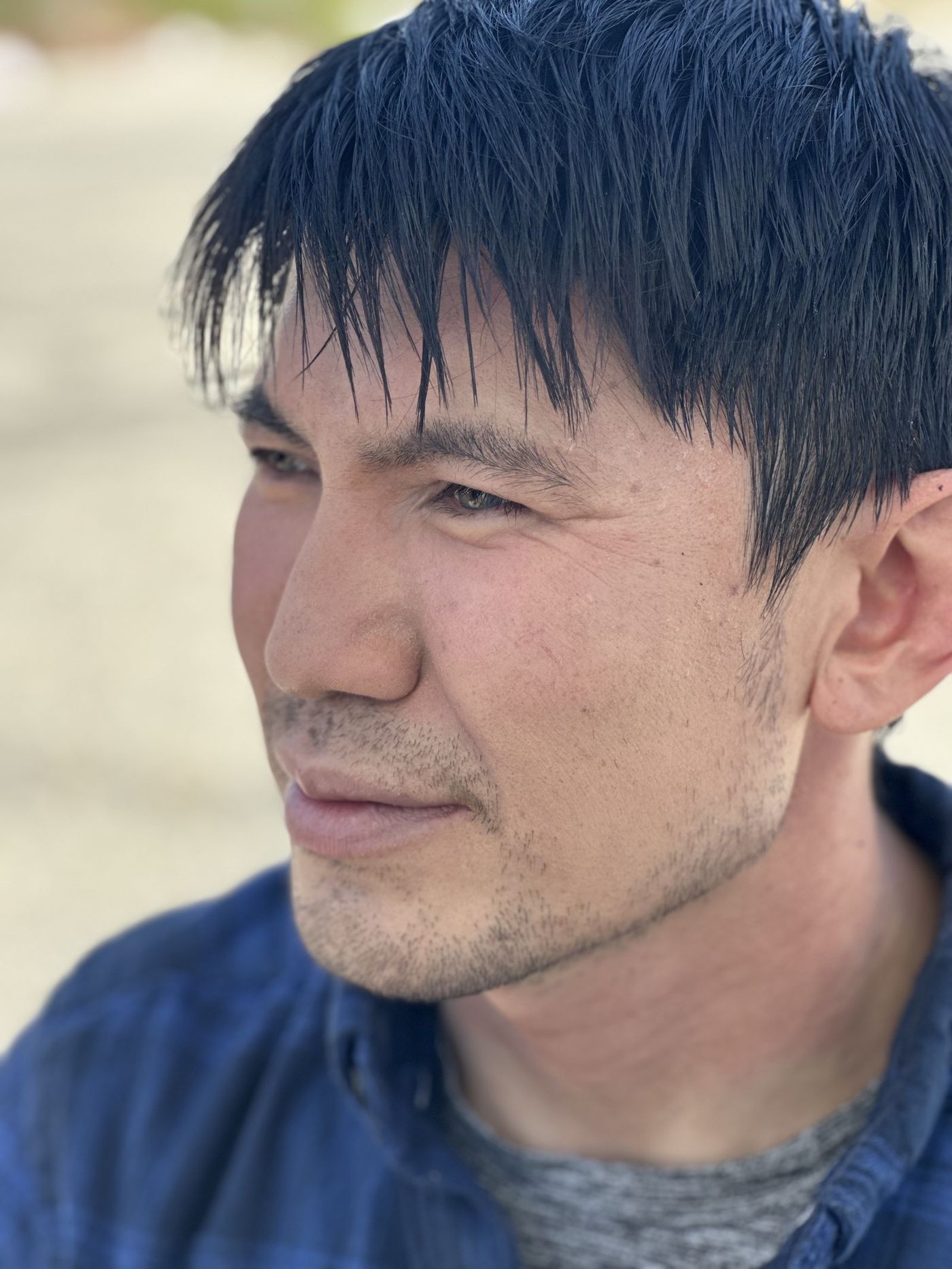 Medet Aman on set of The Final Stop, photo 1
